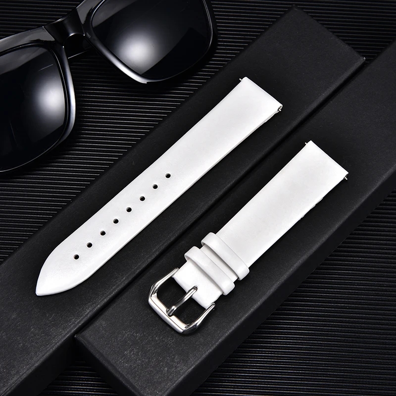 Rubber Strap Diver - Ultra-thin Calfskin Leather Watchbands Men Women