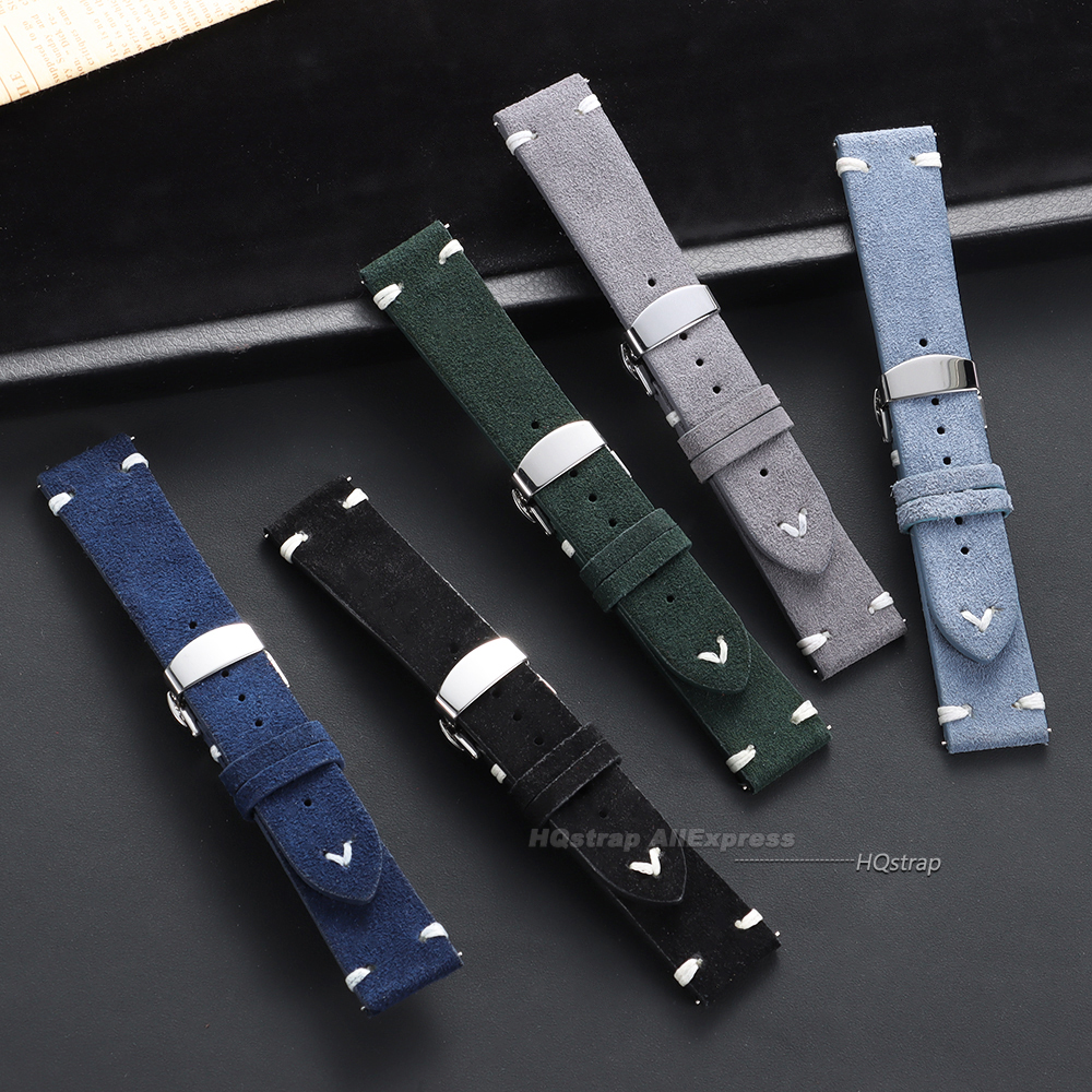 Suede Leather Watch Strap 18mm - đánh giá và giá Suede Strap Watch