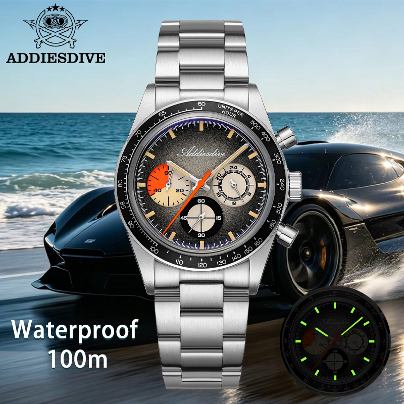 ADDIESDIVE 2026 NEW Chronograp - đánh giá và giá Tropic Strap Vintage