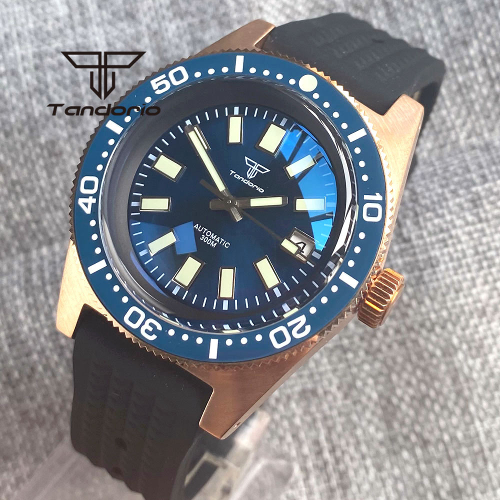Tandorio 62 MAS CUSN8 Solid Br - đánh giá và giá Rubber Strap Diver