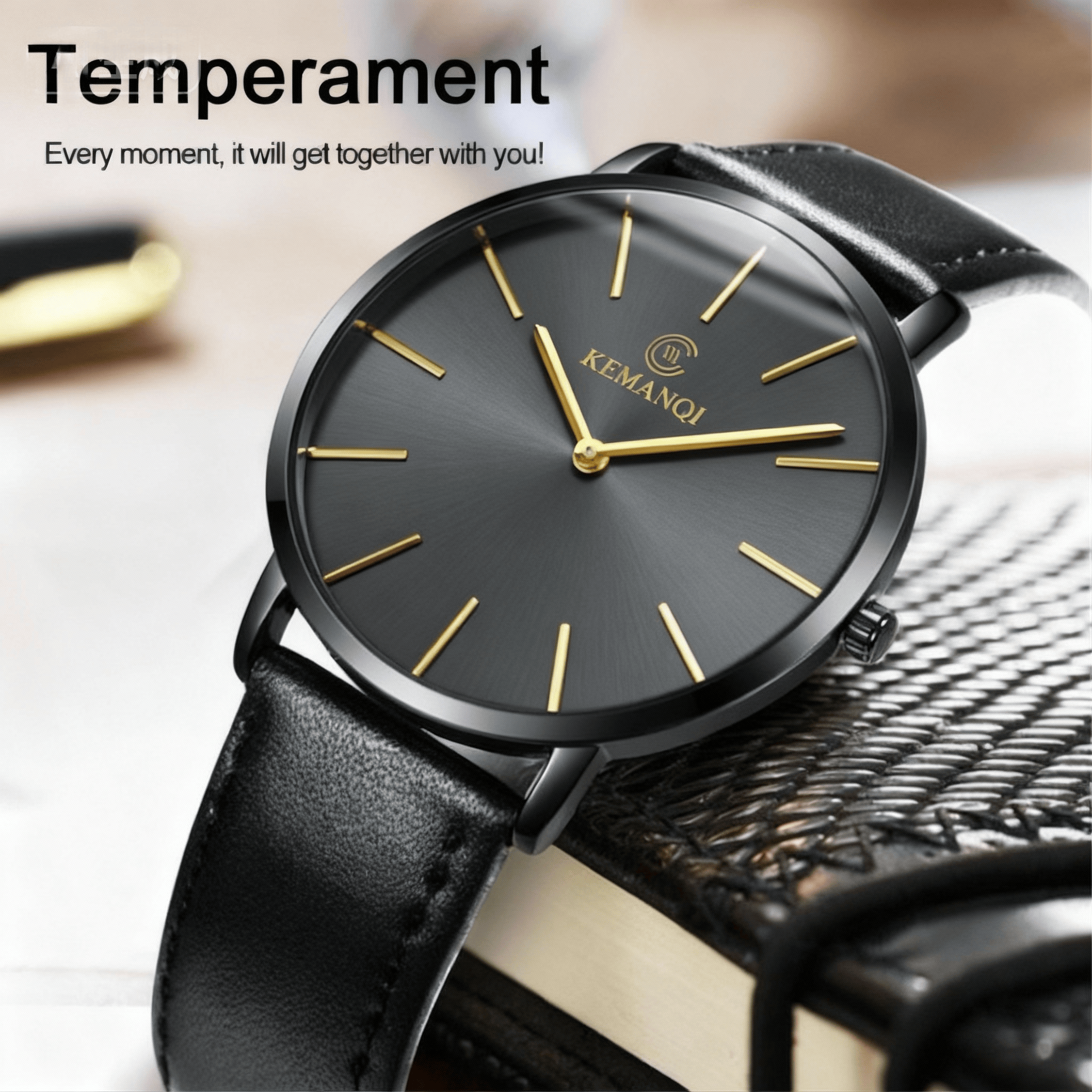 Fashion Ultra Thin Men's Quart - đánh giá và giá Leather Watch Band Men