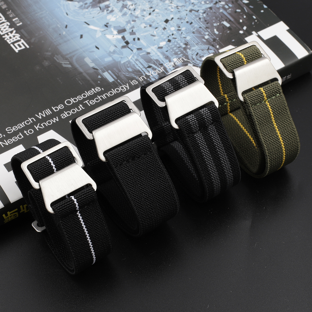 Nylon Watch Band 18mm 20mm 22m - đánh giá và giá Parachute Strap Elastic