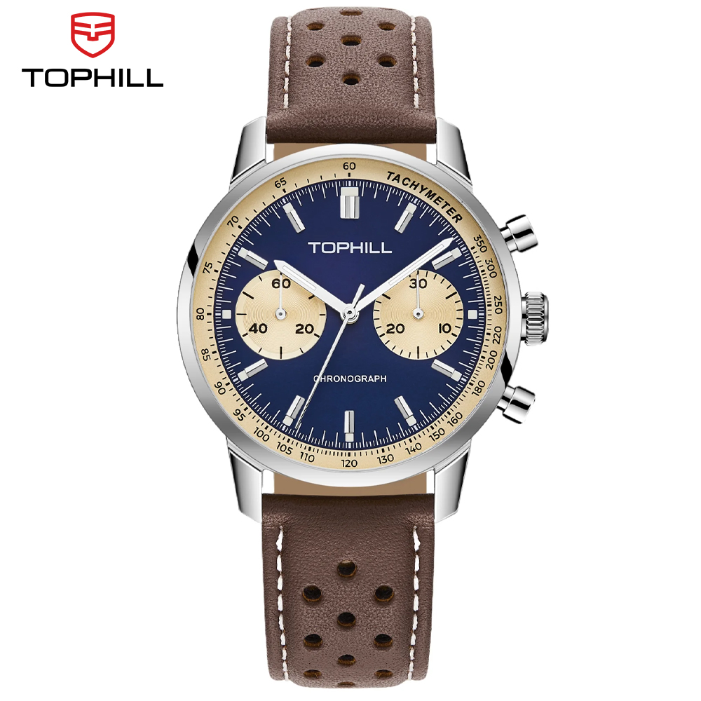 TOPHILL Vintage Racing Chronog - đánh giá và giá Tropic Strap Vintage