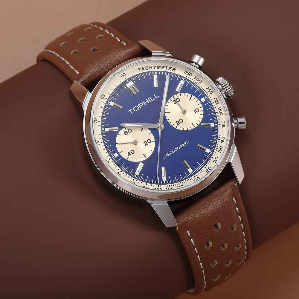 TOPHILL Vintage Racing Chronog - đánh giá và giá Tropic Strap Vintage