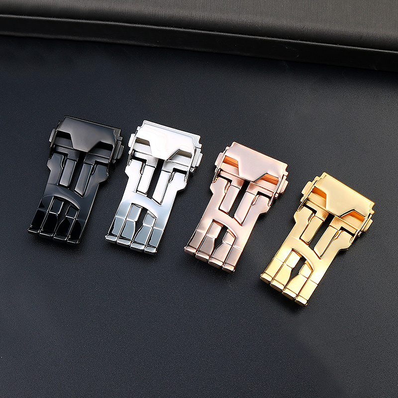 18 22mm Solid Stainless Steel  - đánh giá và giá Leather Watch Band Men