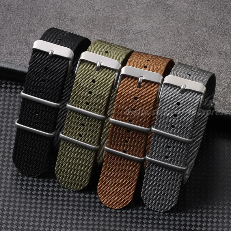 Ribbed Nylon Watch Strap 18mm  - đánh giá và giá Nato Strap Nylon