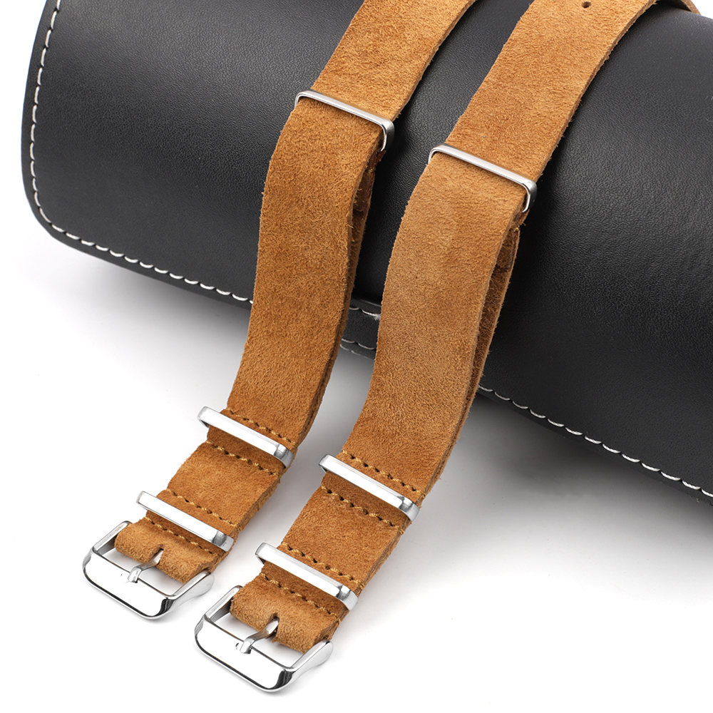 Soft Retro Suede Genuine Leath - đánh giá và giá Nato Strap Nylon