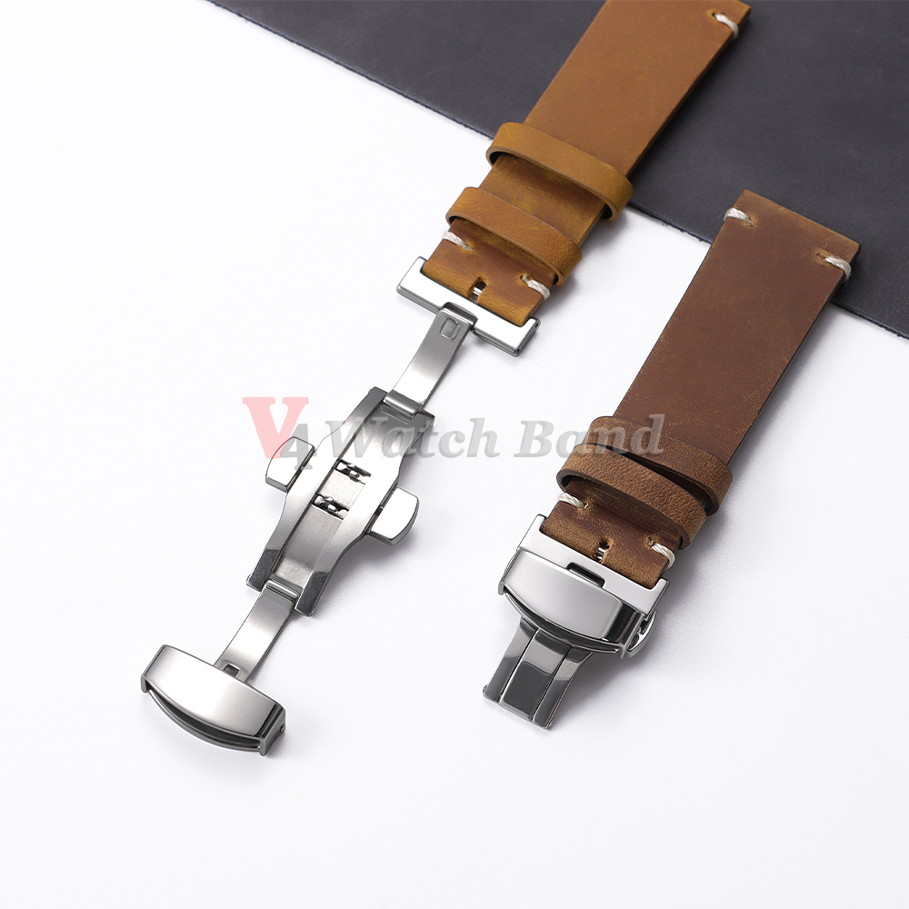Polished Matte Double Button W - đánh giá và giá Butterfly Clasp Deployant