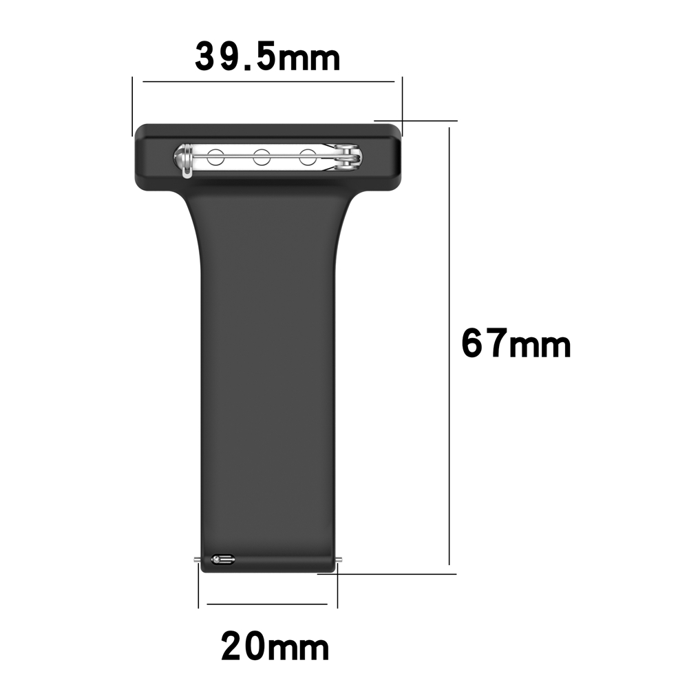 Pin Brooch Watch Strap 20MM 22 - đánh giá và giá Silicone Watch Band 22Mm