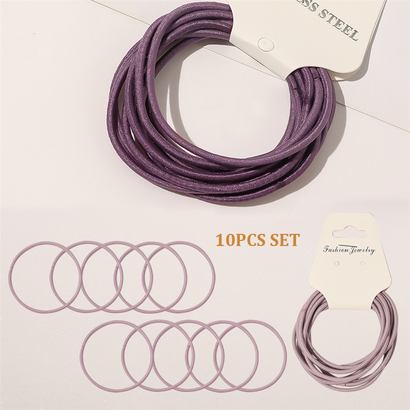 10PCS Women Girls Simple Basic - đánh giá và giá Silicone Band Women