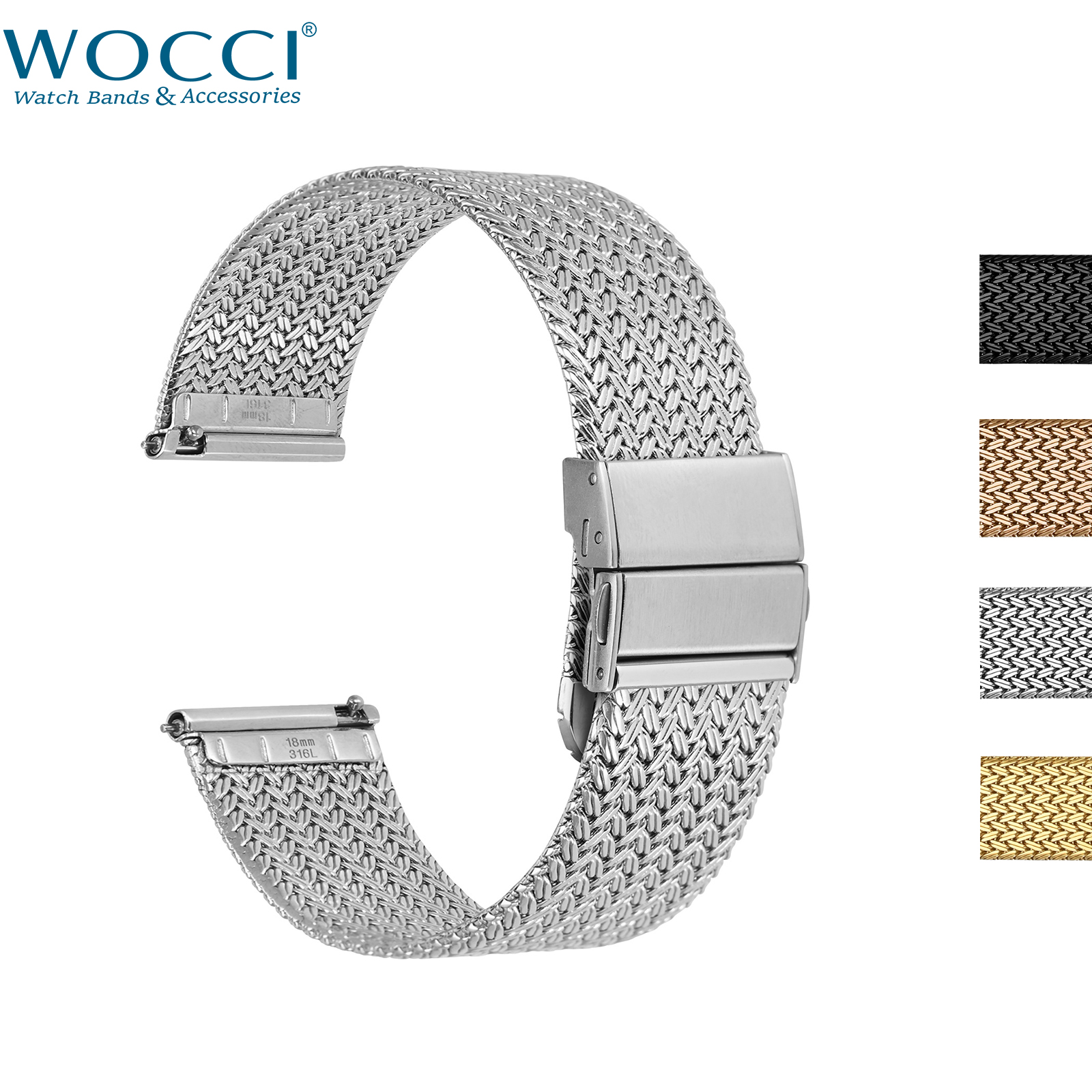 WOCCI Elite Metal Watch Band,  - đánh giá và giá Mesh Strap Metal