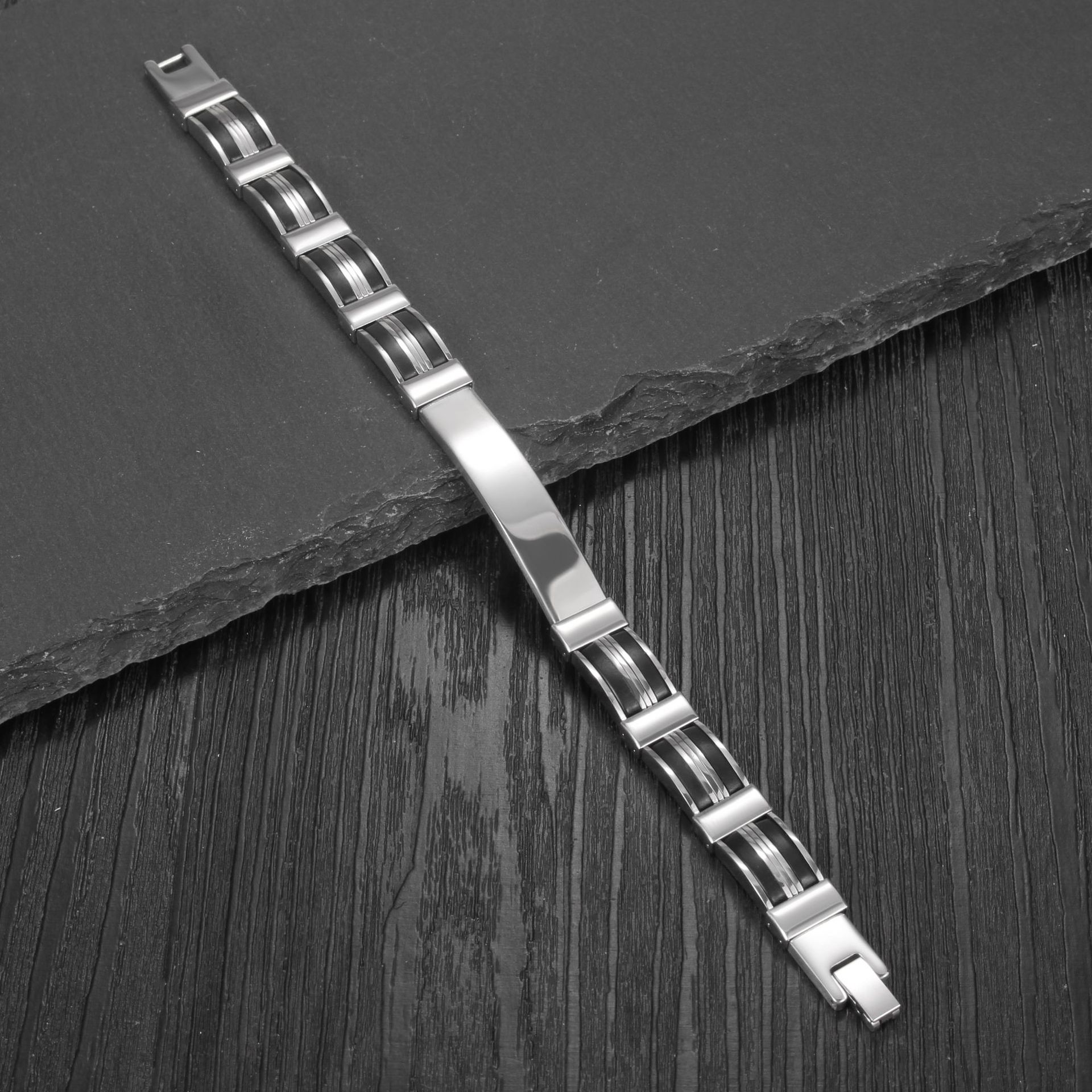 Punk Custom TEXT Name Men Stai - đánh giá và giá Silicone Band Women