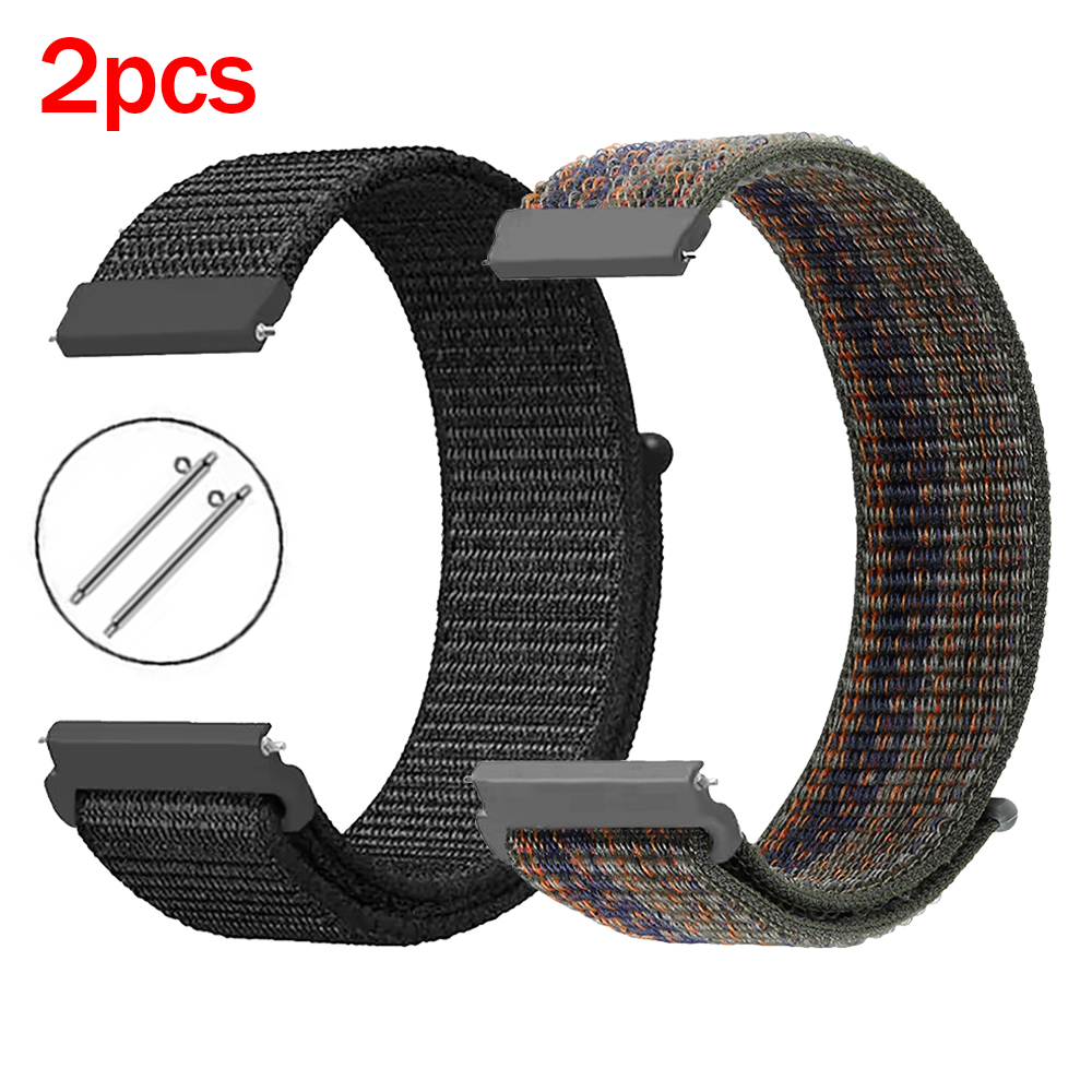 2Pcs 22mm Nylon Sport Strap Fo - đánh giá và giá Sport Loop Velcro