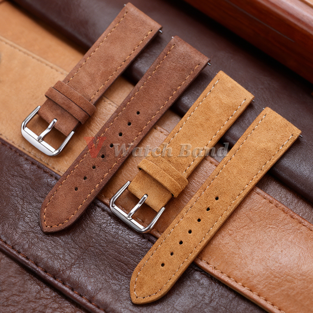 18/19/20/22mm Watch Band Genui - đánh giá và giá Suede Strap Watch