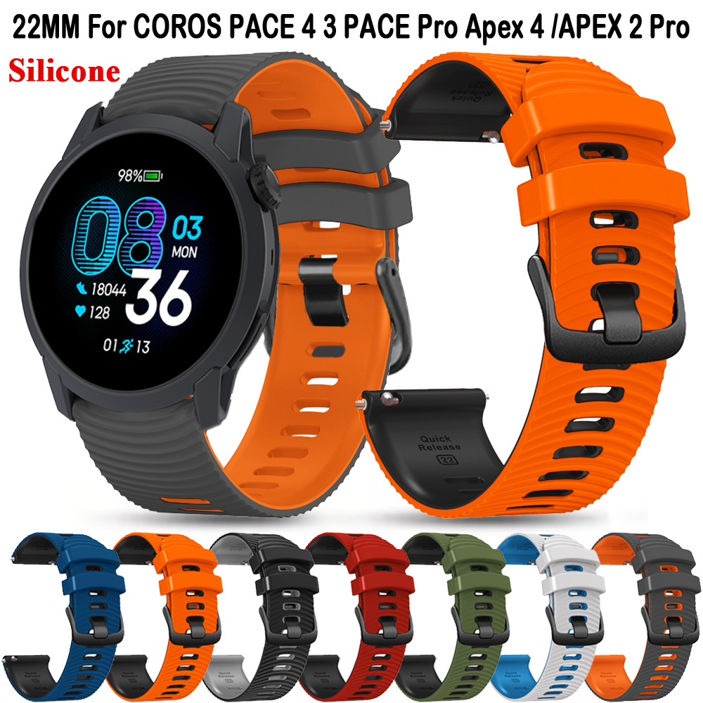 For COROS Apex 4 42mm/APEX 2 P - đánh giá và giá Silicone Watch Band 22Mm