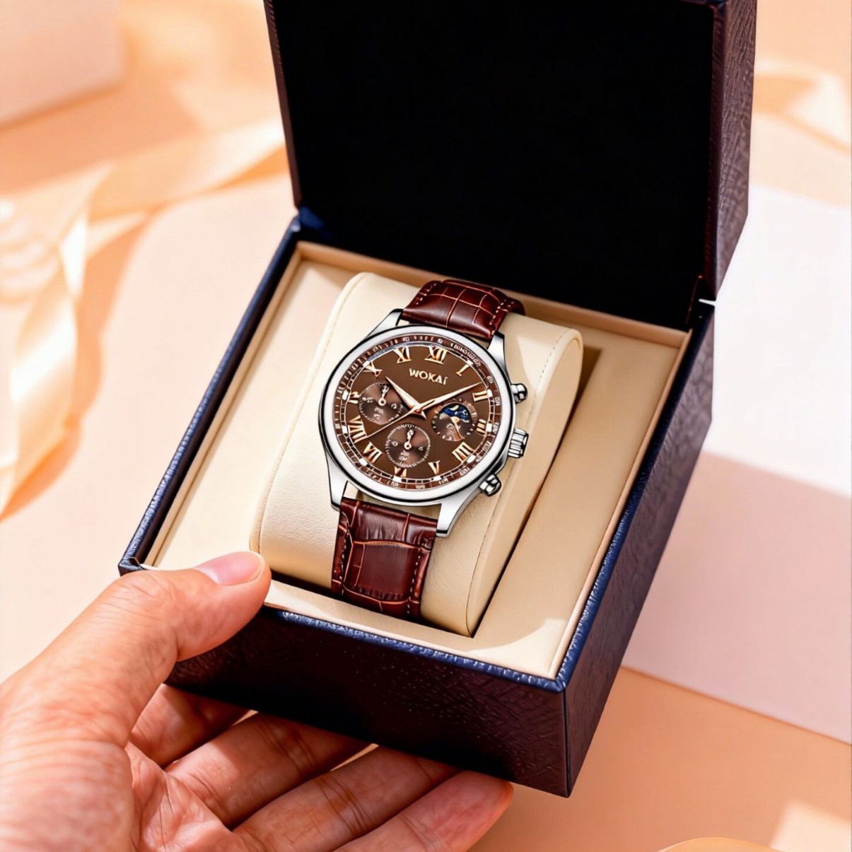 Luxury Men Business Watches Fa - đánh giá và giá Leather Watch Band Men