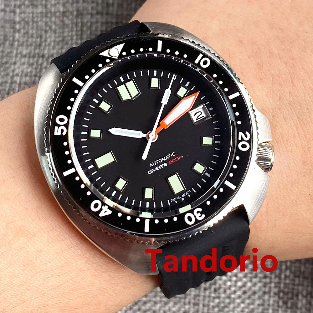 Tandorio 44mm NH35 PT5000 Move - đánh giá và giá Rubber Strap Diver